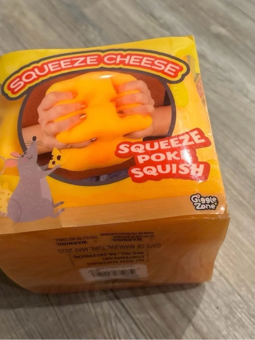 Squeeze cheese sensory